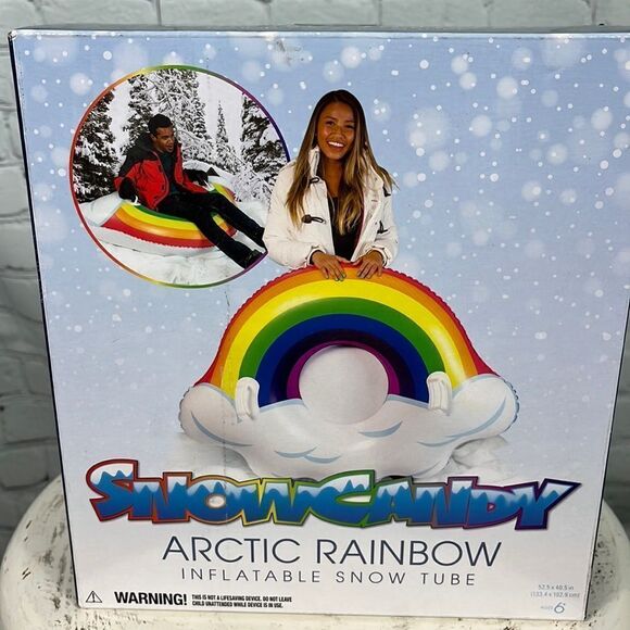SnowCandy 48" Artic Rainbow Jumbo Snow Tube Size 53x40x11 Inches - Picture 1 of 2
